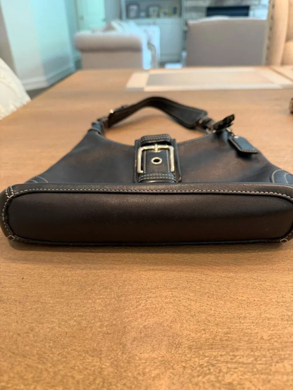 Vintage 2004 Coach 7462 Black Leather Hamptons Soho Hobo Bag – Y2K